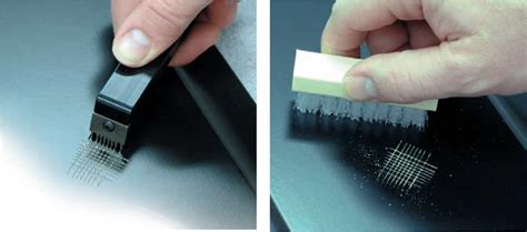 paint adhesion test with tape|paint adhesion scratch test.